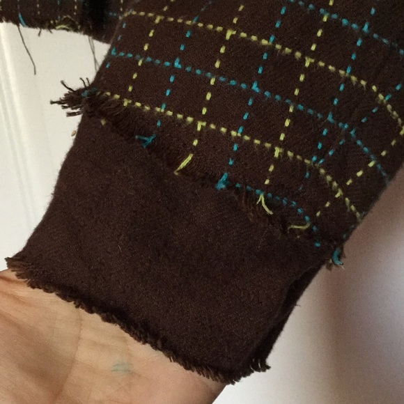 Vintage free people blazer jacket xs 0 plaid - Picture 4 of 5